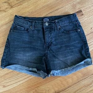 SCOOP Women Black Denim Jean Shorts Women Size 4